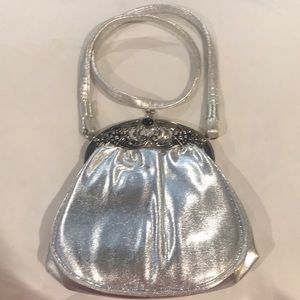 Vintage After Five silver bag